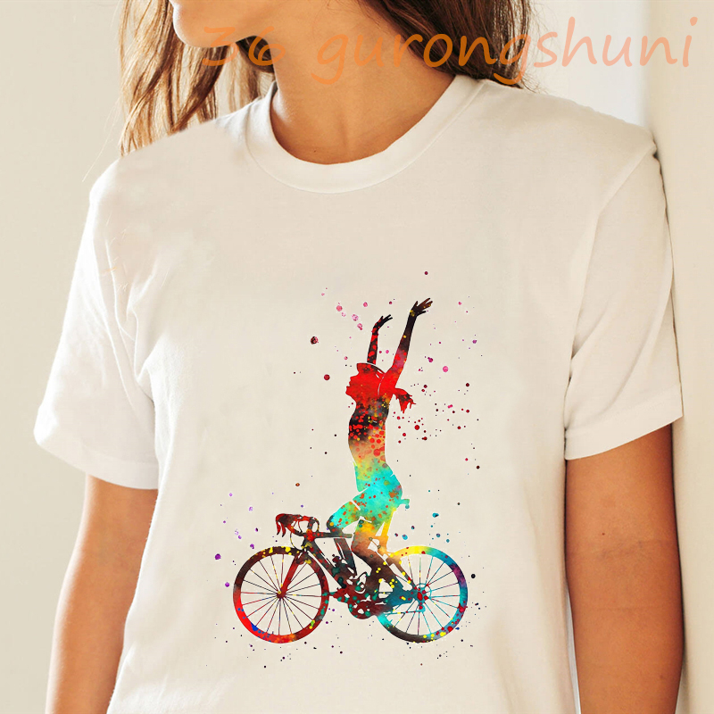 2020 summer watercolor print t shirt women Bicycle extreme sports Short sleeve tops tees female funny vogue tshirt streetwear, 30900
2020 summer watercolor print t shirt women Bicycle extreme sports Short sleeve tops tees female funny vogue tshirt streetwear, 30900