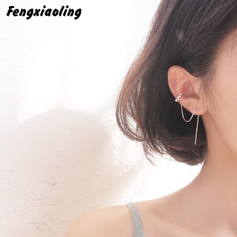 Fengxiaoling Multiple Wearing Methods 925 Sterling Silver Geometric Semicircle Long Drop Earrings Jewelry Earrings For Women
Fengxiaoling Multiple Wearing Methods 925 Sterling Silver Geometric Semicircle Long Drop Earrings Jewelry Earrings For Women