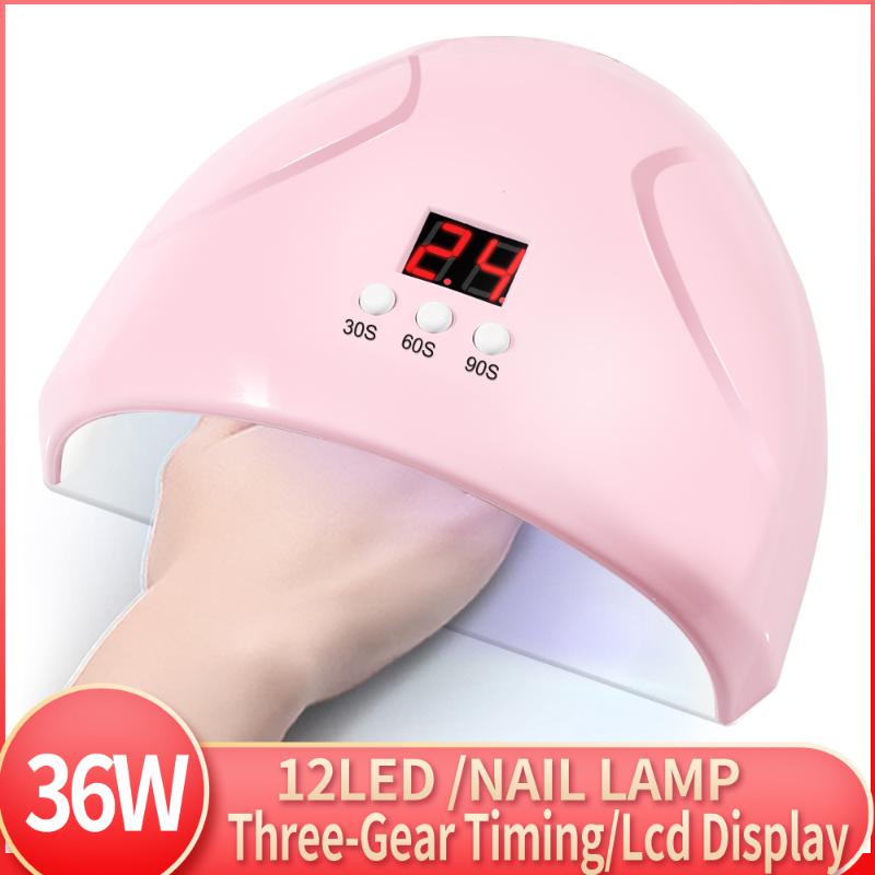 UV LED Lamp For Nails Dryer 36W Ice Lamp For Manicure Gel Nail Drying Gel Varnish LCD Display Nail Art Tools Home, Pink
UV LED Lamp For Nails Dryer 36W Ice Lamp For Manicure Gel Nail Drying Gel Varnish LCD Display Nail Art Tools Home, Pink