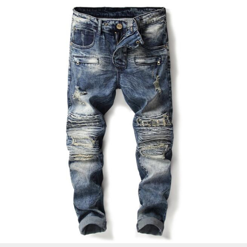 Mens Jeans Men Jean Homme Denim Ripped Stretch Pants Slim Fit Trousers Hip Hop Fashion panta, Blue
Mens Jeans Men Jean Homme Denim Ripped Stretch Pants Slim Fit Trousers Hip Hop Fashion panta, Blue