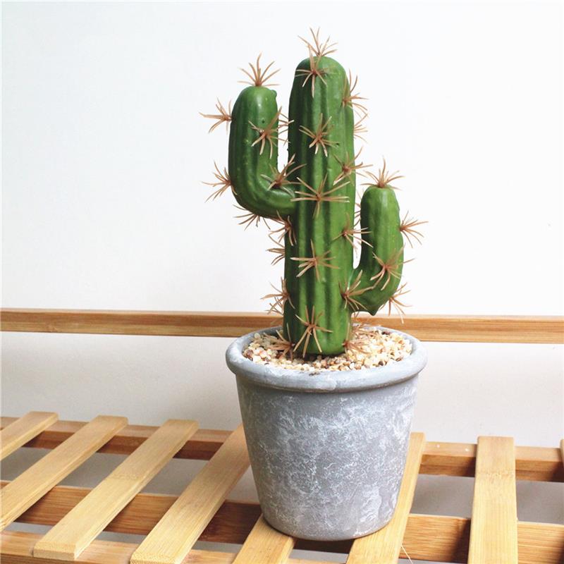 

Lifelike Fake Plants Tropical Potted Plants Creative Ornaments Cactus Simulation Succulent Bonsai Home Decor (Including Pots