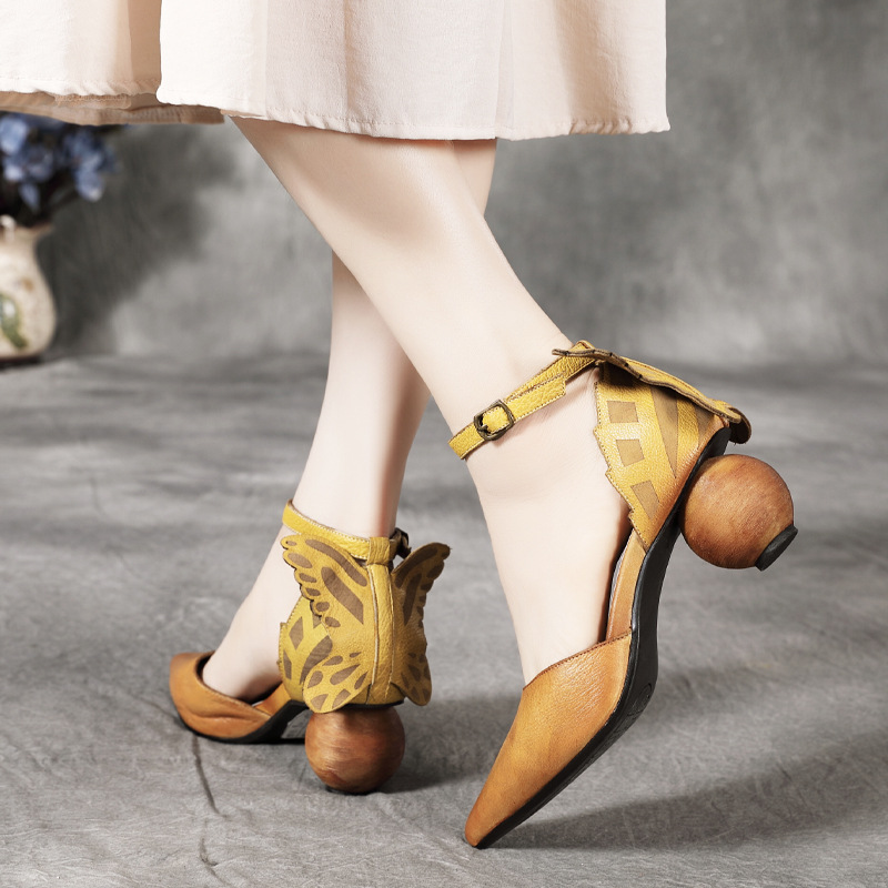 YourSeason Handmade Buckle Strap Women Shoes 2020 New Summer Genuine Leather Shallow Ladies Retro Pointed Toe Sandals, Camel
YourSeason Handmade Buckle Strap Women Shoes 2020 New Summer Genuine Leather Shallow Ladies Retro Pointed Toe Sandals, Camel