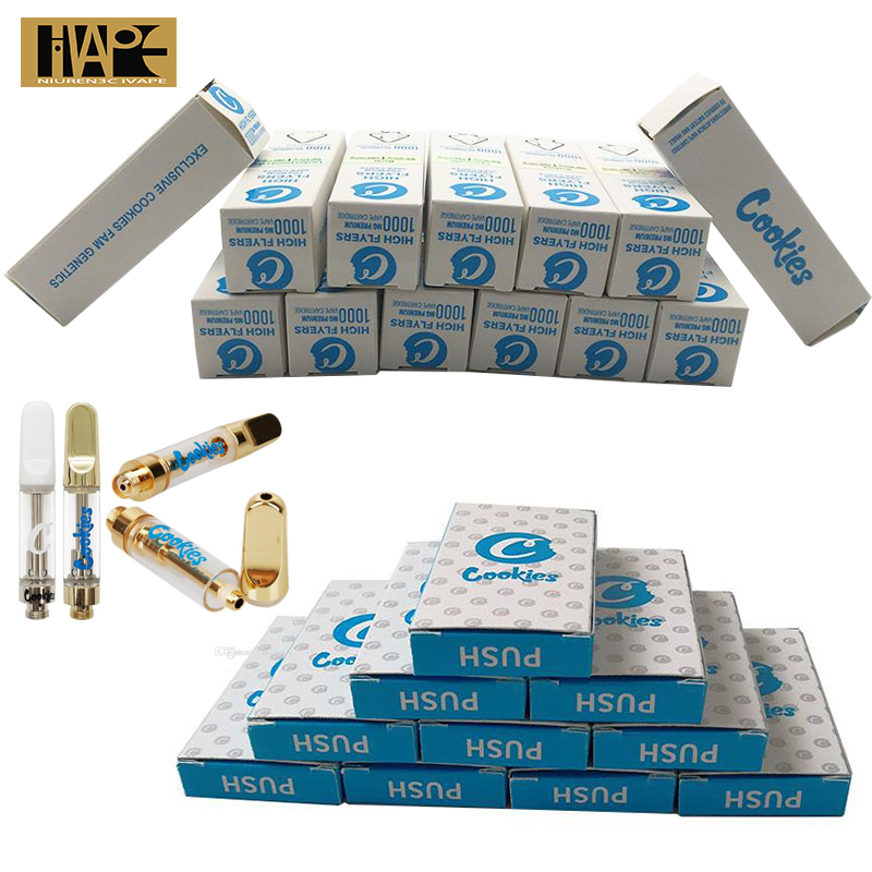 Cookies Carts Vape Cartridge Packaging PUSH High Flyers Empty Vape Pen Cartridges 1.0ml Ceramic Dab Pen Wax Vaporizer For 510 Thread Battery
Cookies Carts Vape Cartridge Packaging PUSH High Flyers Empty Vape Pen Cartridges 1.0ml Ceramic Dab Pen Wax Vaporizer For 510 Thread Battery
