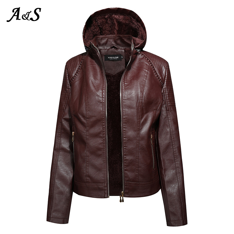 Anbenser Faux Leather Jacket Women Hoodies Gothic Basic PU Jacket Fleece Warm Outerwear Hooded Zipper Waterproof Ladies Coat XL, Black
Anbenser Faux Leather Jacket Women Hoodies Gothic Basic PU Jacket Fleece Warm Outerwear Hooded Zipper Waterproof Ladies Coat XL, Black