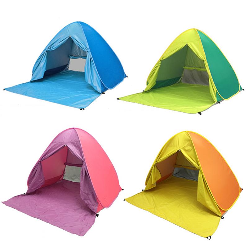 Up Beach Canopy Tent Outdoor Camping Hiking Anti-UV Sunscreen Shelter