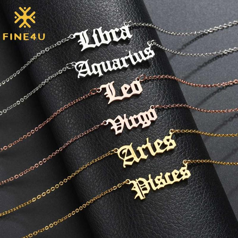FINE4U Stainless Steel Zodiac Star Sign Constellation Horoscope Pendant Necklace Gift Idea for Men Women N01885
FINE4U Stainless Steel Zodiac Star Sign Constellation Horoscope Pendant Necklace Gift Idea for Men Women N01885