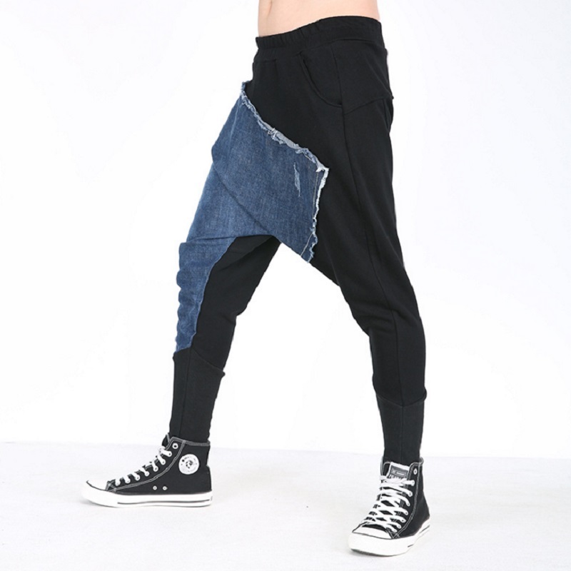 Hip Hop Dance Baggy Joggers Elastic waist Harem denim Pants Men hanging crotch trousres Men Low Drop Crotch Loose jeans FSH29, Blue
Hip Hop Dance Baggy Joggers Elastic waist Harem denim Pants Men hanging crotch trousres Men Low Drop Crotch Loose jeans FSH29, Blue