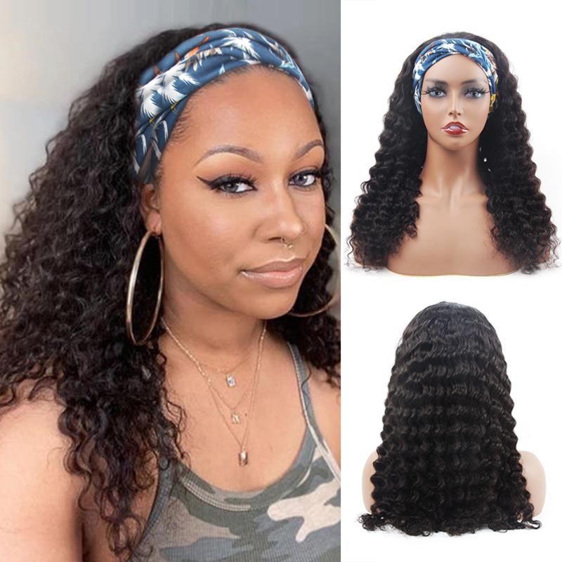 Brazilian Deep Wave Wig RESHINE Remy Human Hair Headband Wig For Black Women 180% Human Hair Wigs Machine Made Glueless, As pic
Brazilian Deep Wave Wig RESHINE Remy Human Hair Headband Wig For Black Women 180% Human Hair Wigs Machine Made Glueless, As pic