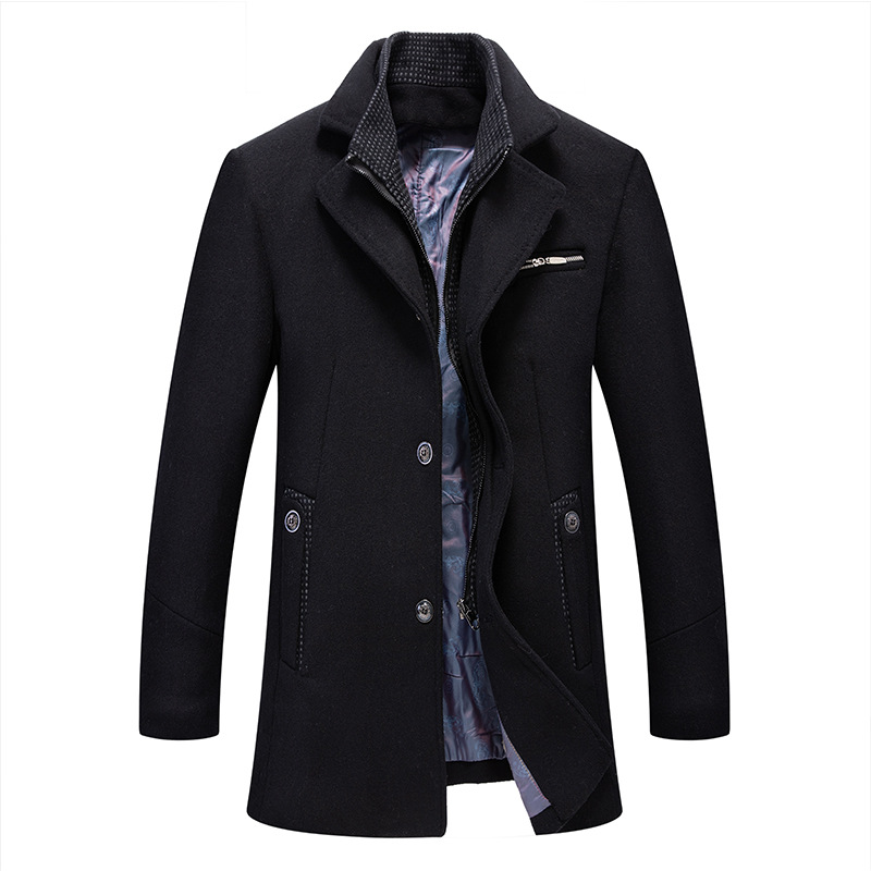 2020 Autumn New Arrival Thick Mens Overcoat Medium Long High Quality Coat Wool Men, Black
2020 Autumn New Arrival Thick Mens Overcoat Medium Long High Quality Coat Wool Men, Black