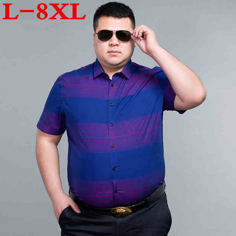 plus size 8XL 7XL Men Shirts Brand Turn-down Collar Slim Fit Men Chemise Homme Casual Summer Business Shirt Mens Short Sleeve
plus size 8XL 7XL Men Shirts Brand Turn-down Collar Slim Fit Men Chemise Homme Casual Summer Business Shirt Mens Short Sleeve