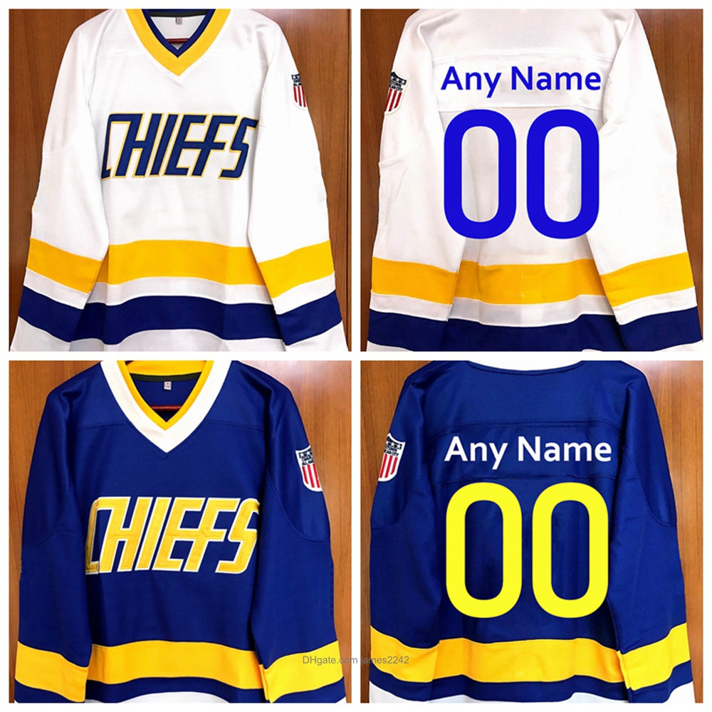 Custom Wholesale Retail Jack Hanson Charlestown Chiefs Jersey Men's Stitched Embroidery Hockey Jerseys Blue White Any Name And Number, Black;red
Custom Wholesale Retail Jack Hanson Charlestown Chiefs Jersey Men's Stitched Embroidery Hockey Jerseys Blue White Any Name And Number, Black;red