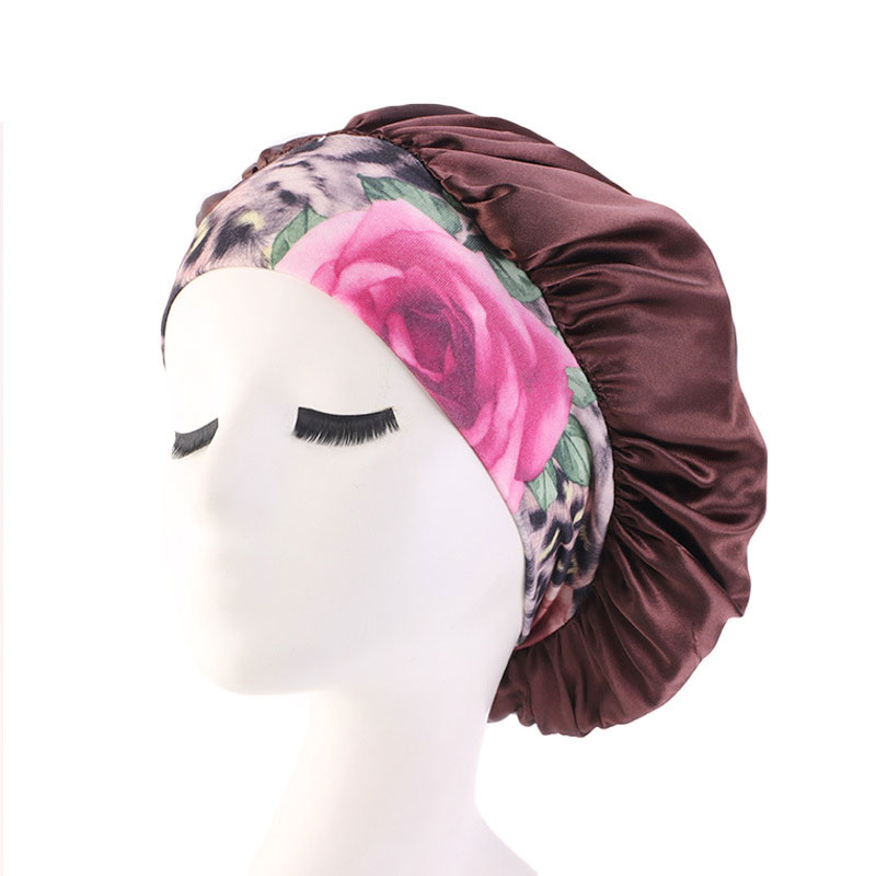 Stretch Wide Brim Hair With Nightcap Women Satin Sleep Cap Cover Hair Bonnet Hat Silk Head Band For Curly Springy Chemo Cap, Black
Stretch Wide Brim Hair With Nightcap Women Satin Sleep Cap Cover Hair Bonnet Hat Silk Head Band For Curly Springy Chemo Cap, Black