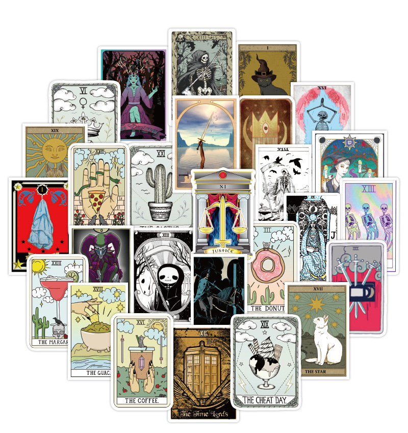 50 PCS Mixed Car Stickers Tarot Divination For Skateboard Laptop Fridge Helmet Pad Bicycle Bike Motorcycle PS4 Notebook Guitar PVC Decal, Multi colors
50 PCS Mixed Car Stickers Tarot Divination For Skateboard Laptop Fridge Helmet Pad Bicycle Bike Motorcycle PS4 Notebook Guitar PVC Decal, Multi colors