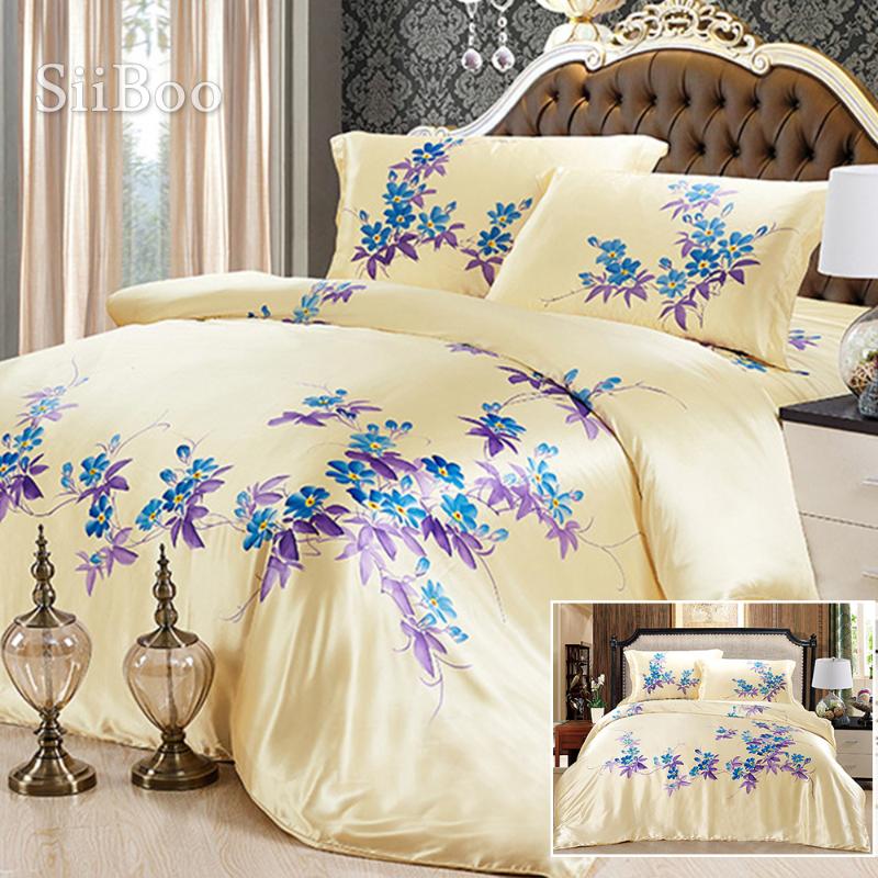 Siiboo Home textile 100% luxury hand printed 19mm size natural silk duvet silk set bedding sheet pillowcase sábanas SP5954, Color per pic
Siiboo Home textile 100% luxury hand printed 19mm size natural silk duvet silk set bedding sheet pillowcase sábanas SP5954, Color per pic
