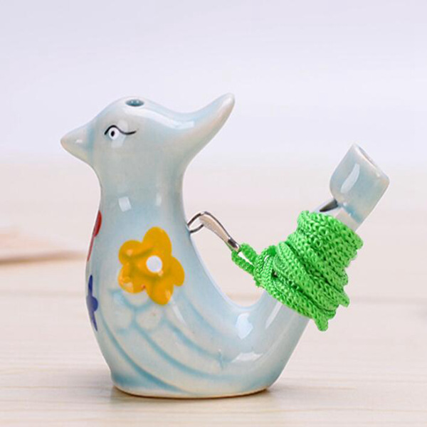 New ceramic waterfowl whistle with rope tourist attraction hot selling crafts Christmas gifts
