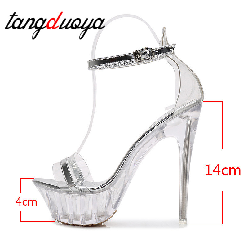 stripper heels platform sandals female shoe Platform high heels Sexy sandals women shoes women summer Stripper Pole Dance strips Y200620