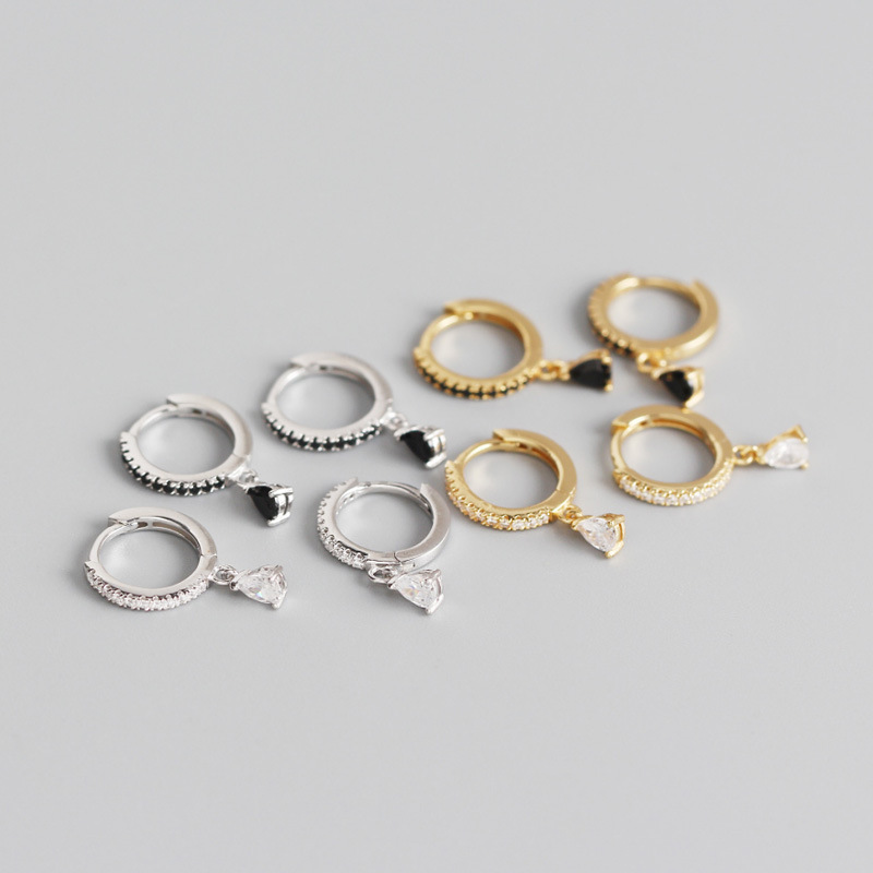 YPAY 100% Genuine 925 Sterling Silver Hoop Earrings for Women INS White/Black Drop-shaped Zircon Pendant Circle Earring YME829
YPAY 100% Genuine 925 Sterling Silver Hoop Earrings for Women INS White/Black Drop-shaped Zircon Pendant Circle Earring YME829