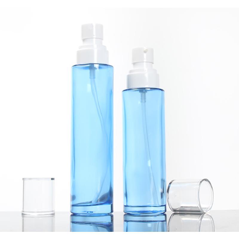 100PCS 100ML Blue Glass Cosmetic Bottle With Sprayer Or Lotion Pump Perfume Refillable Bottle
100PCS 100ML Blue Glass Cosmetic Bottle With Sprayer Or Lotion Pump Perfume Refillable Bottle