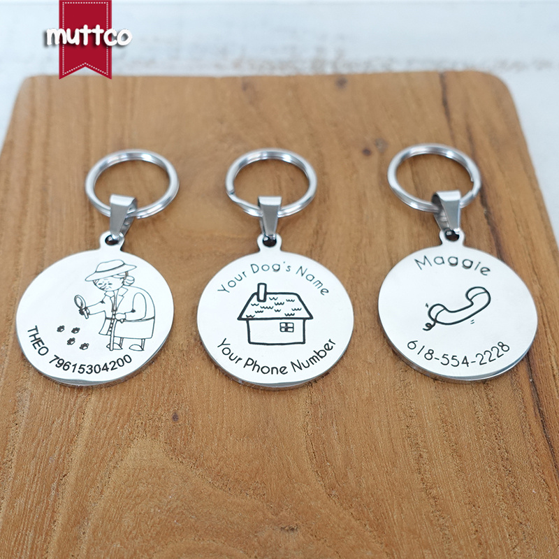 Self-design personalized design stainless steel dog tag dog round tag can crave name dog tag for pet 3 styles
Self-design personalized design stainless steel dog tag dog round tag can crave name dog tag for pet 3 styles