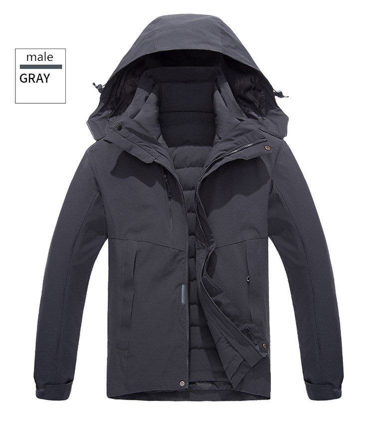 Hot selling 2020 designers outdoor two-piece down jackets European American couple down jacket thick hooded Removable liner windbreaker coat, Black
Hot selling 2020 designers outdoor two-piece down jackets European American couple down jacket thick hooded Removable liner windbreaker coat, Black