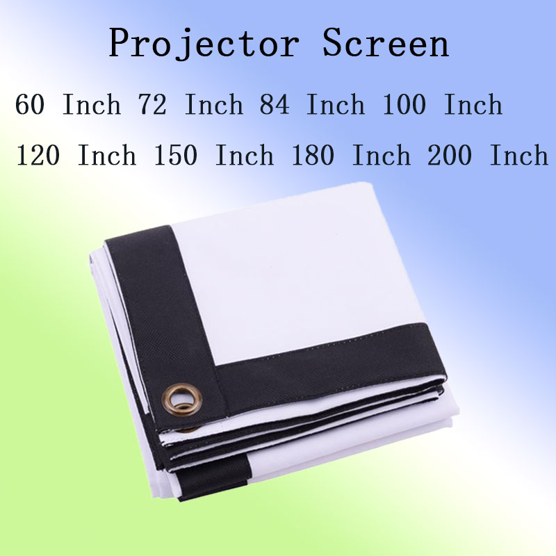 Thinyou Folding soft simple Projector screen 60inch72inch84inch100inch120inch150inch180inch200inch inch 16:9 outdoor HD curtain
Thinyou Folding soft simple Projector screen 60inch72inch84inch100inch120inch150inch180inch200inch inch 16:9 outdoor HD curtain