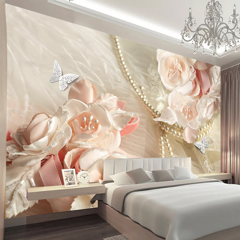 Custom Mural Wallpaper Jewelry Silk Flower 3D Living Room Bedroom TV Background Decor Papel De Parede Self-adhesive Wall Sticker, As pic
Custom Mural Wallpaper Jewelry Silk Flower 3D Living Room Bedroom TV Background Decor Papel De Parede Self-adhesive Wall Sticker, As pic