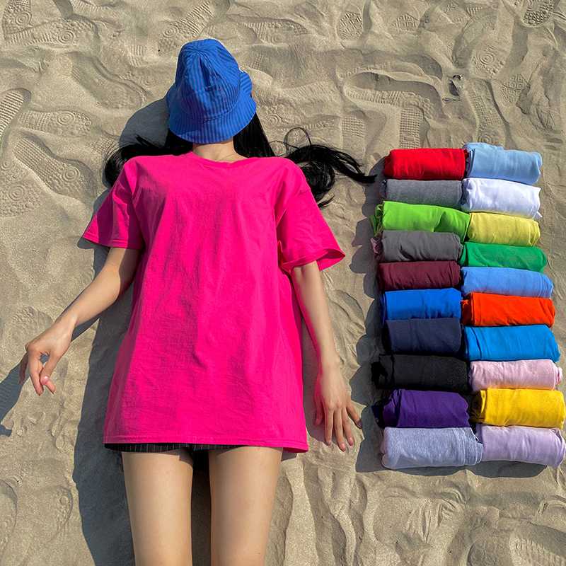Women All Match Basic Tees Candy T-shirt Oversize Boyfriend Style Tops O Neck Short Sleeve Cute T Shirt For Summer, Black
Women All Match Basic Tees Candy T-shirt Oversize Boyfriend Style Tops O Neck Short Sleeve Cute T Shirt For Summer, Black