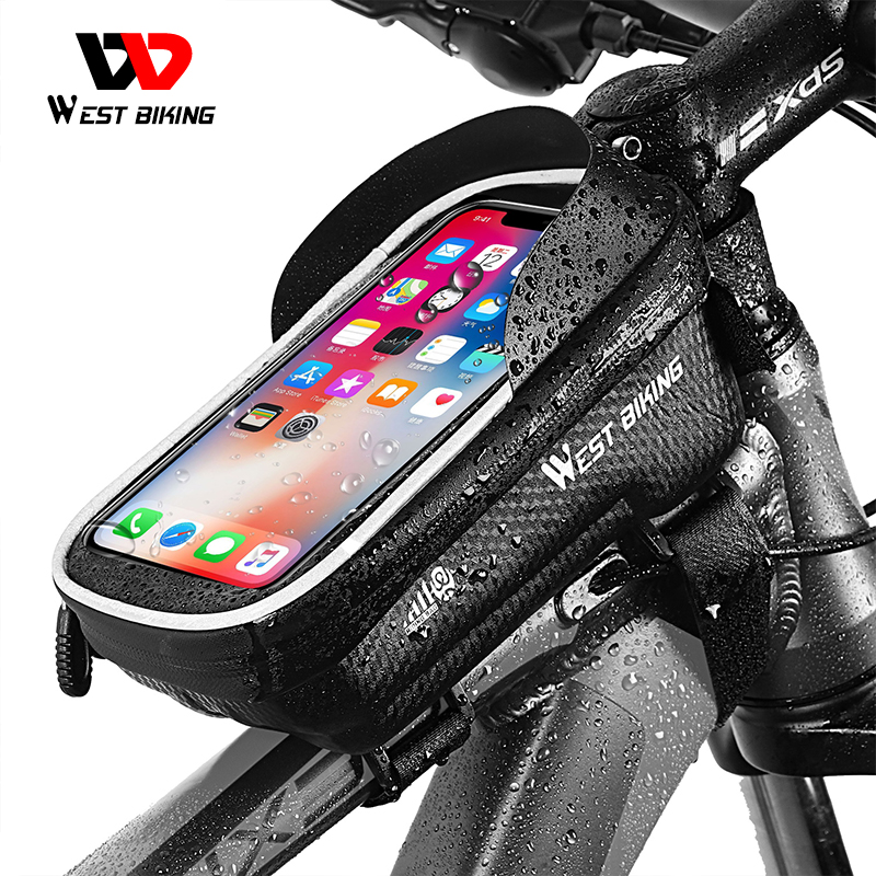 WEST BIKING Bicycle Bag Front Frame MTB Bike Bag Waterproof Touch Screen Top Tube 6-7.2 Inch Phone Case Cycling Accessories 
WEST BIKING Bicycle Bag Front Frame MTB Bike Bag Waterproof Touch Screen Top Tube 6-7.2 Inch Phone Case Cycling Accessories