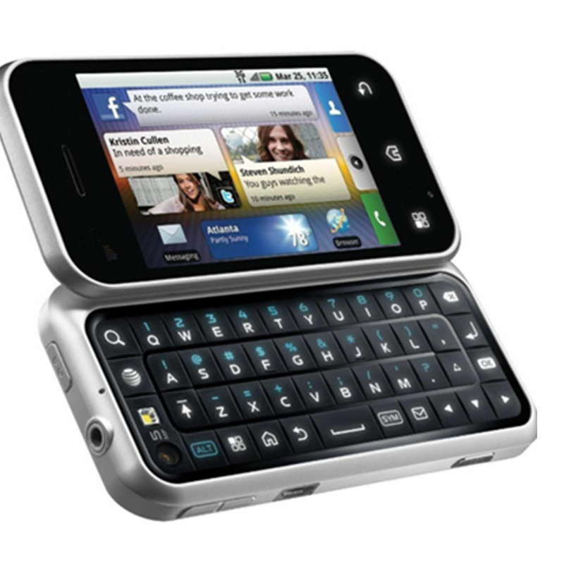 Original Unlocked Motorola Backflip MB300 3G Refurbished Smartphone Android qwerty keyboard, Silver
Original Unlocked Motorola Backflip MB300 3G Refurbished Smartphone Android qwerty keyboard, Silver