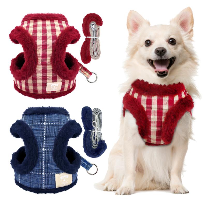 Soft Plaid Small Dog Cat Harness Leash Padded Nylon Warm Chihuahua Puppy Harness Vest and Leash Set Yorkie Traction Leads
Soft Plaid Small Dog Cat Harness Leash Padded Nylon Warm Chihuahua Puppy Harness Vest and Leash Set Yorkie Traction Leads