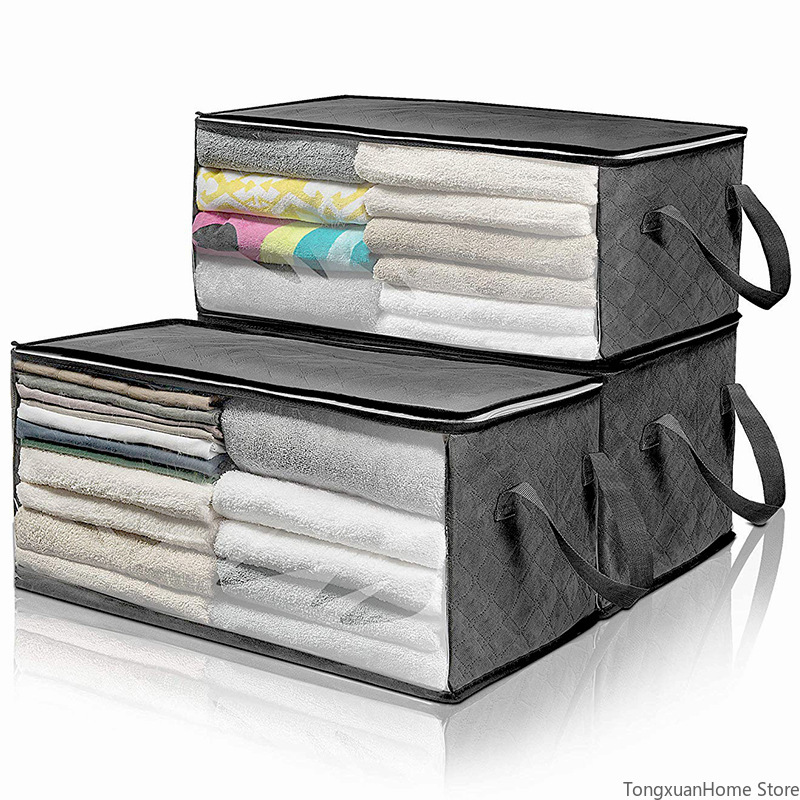 Foldable Storage Bags Non-Woven Fabric Solid Durable Quilt Bedroom Wardrobe Clothes Dustproof and Moisture-Proof Storage Box
Foldable Storage Bags Non-Woven Fabric Solid Durable Quilt Bedroom Wardrobe Clothes Dustproof and Moisture-Proof Storage Box
