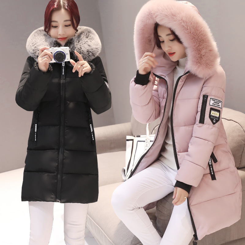 2020 New Arrival Winter Jacket Women Long Parka Cotton Casual Fur Hooded Jackets Warm Parkas Female Overcoat Coat Plus Size XXXL T200814