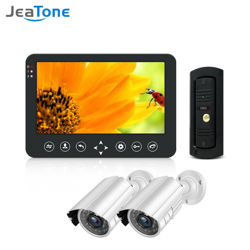 Jeatone Video Home Intercom 10 inch Monitor 960P Day Night Vision Doorbell +2x 720p Surveillance Camera Video Intercom Kit
Jeatone Video Home Intercom 10 inch Monitor 960P Day Night Vision Doorbell +2x 720p Surveillance Camera Video Intercom Kit