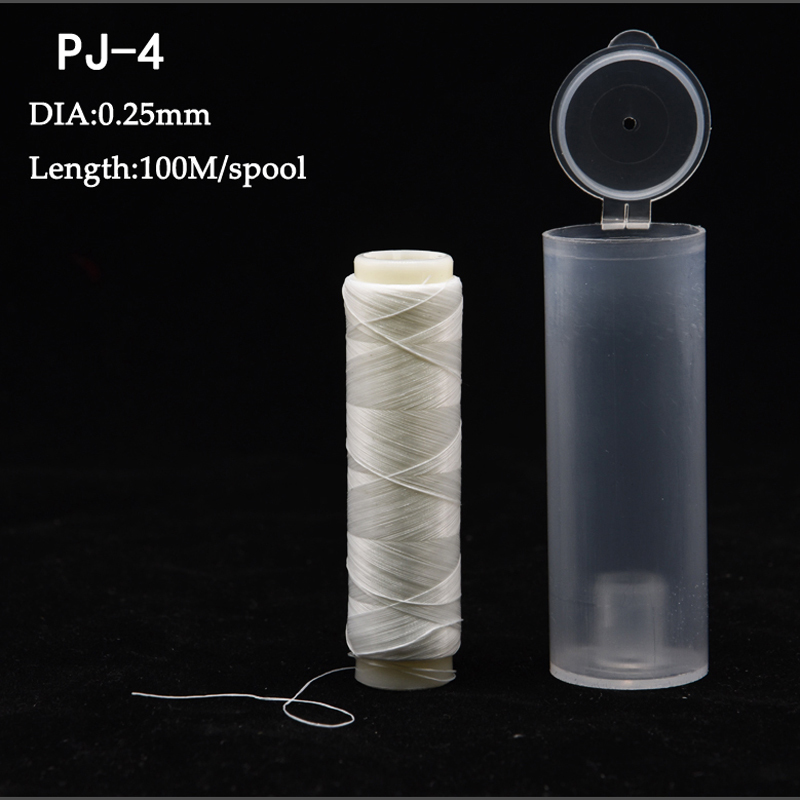 20pcs/lot PJ1/2/3/4/5 High Tensile Polyester Bait Elastic Thread Spool Sea Fishing bait elastic invisible fishing line Bait T200824
