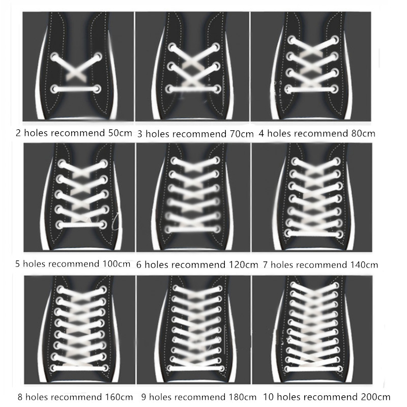 Fashion Casual Shoelaces High Quality Round Multicolor Shoe Laces Shoestring Martin Boots Sport Shoes Cord Ropes