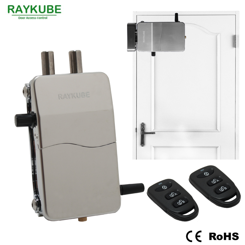 RAYKUBE Electronic Lock Wireless Keyless Anti-theft Invisible Lock For Doors Intelligent With Remote Control Key R-W39
RAYKUBE Electronic Lock Wireless Keyless Anti-theft Invisible Lock For Doors Intelligent With Remote Control Key R-W39