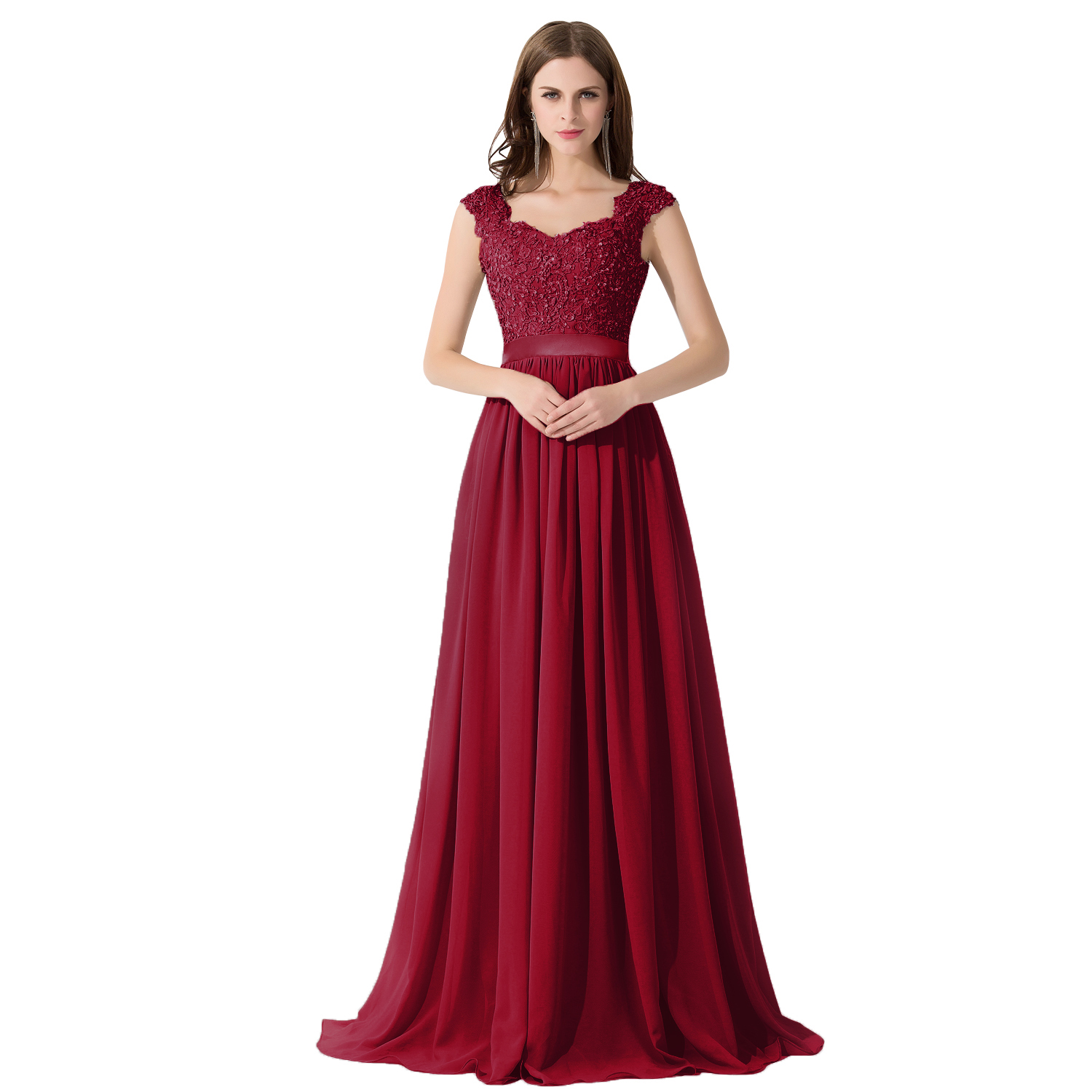 Babyonlinedress US Stock Multi Colors Lace Chiffon Long Bridesmaid Dresses 2020 Party Dresses For Wedding Robe Demoiselle D'honneur CPS233