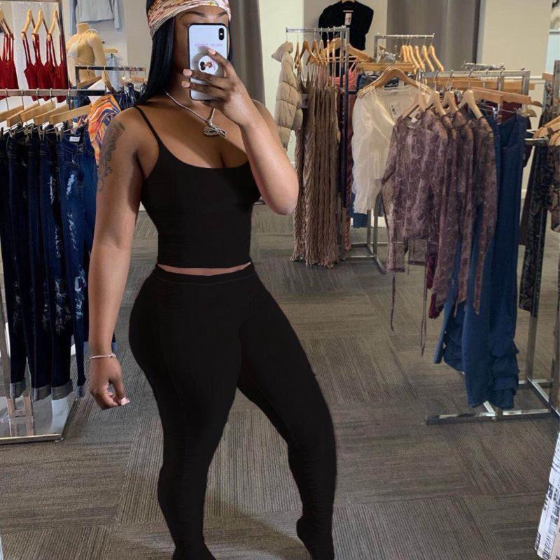 2 pieces set women fitness tracksuit slim crop top + sporting leggings active wear outfits skinny stretch outwear, Orange
2 pieces set women fitness tracksuit slim crop top + sporting leggings active wear outfits skinny stretch outwear, Orange