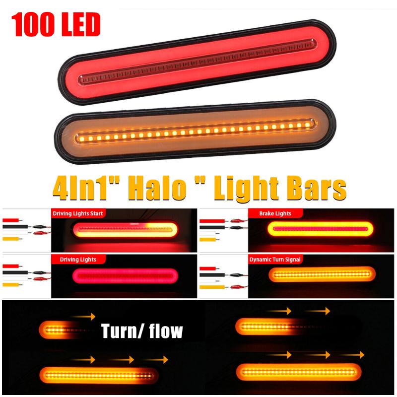 2PCS Upgrade LED Car Trailer Light Bar Tail Brake Flowing Turn Signal Driving Lamp 4 Modes, As pic 
2PCS Upgrade LED Car Trailer Light Bar Tail Brake Flowing Turn Signal Driving Lamp 4 Modes, As pic