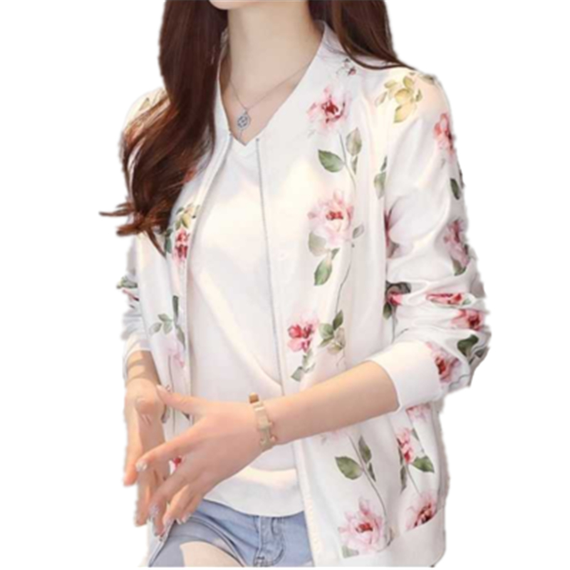 Plus Size Women Jacket Flower Bomber Jacket Women Autumn Printing Casual baseball Coat Zipper Female Outwear Tops T308, Blue
Plus Size Women Jacket Flower Bomber Jacket Women Autumn Printing Casual baseball Coat Zipper Female Outwear Tops T308, Blue