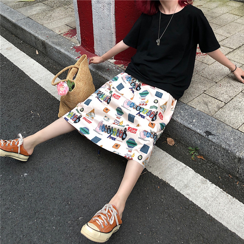 Blackday Womens Skirt Vintage Clothes Long Skirts Harajuku Summer High Waist Streetwear 2020 New Srrival Fashion flowy Spring Elastic, As picture
Blackday Womens Skirt Vintage Clothes Long Skirts Harajuku Summer High Waist Streetwear 2020 New Srrival Fashion flowy Spring Elastic, As picture