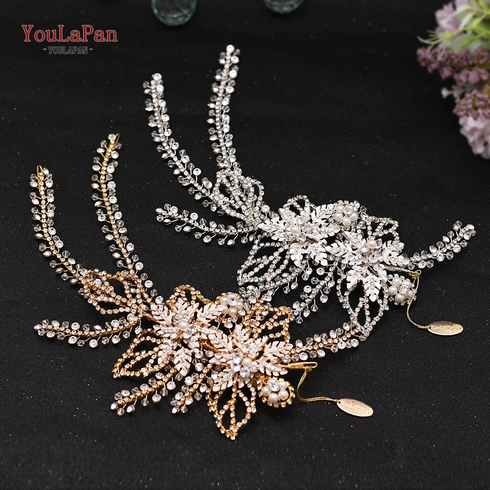 YouLaPan HP254 Wedding Hair Accessories Handmade Rhinestone Crowns and Tiaras Pageant Crown Wedding Headband Bridal Headpieces Y200807