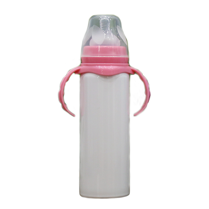 Sublimation Straight Tumbler 8oz Sippy Cups Baby Feeding Bottle Kid Cup Blanks Stainless Steel Tumblers in Bulk Water Bottles Safety for Kids Toddler 