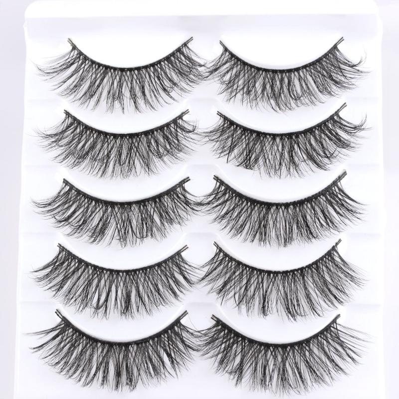 5 Pairs 3D Mink False Eyelashes Wispy Crisscross Fluffy Lashes Natural Long Volume Messy Long Fake Eye Lashes Makeup Extension
5 Pairs 3D Mink False Eyelashes Wispy Crisscross Fluffy Lashes Natural Long Volume Messy Long Fake Eye Lashes Makeup Extension