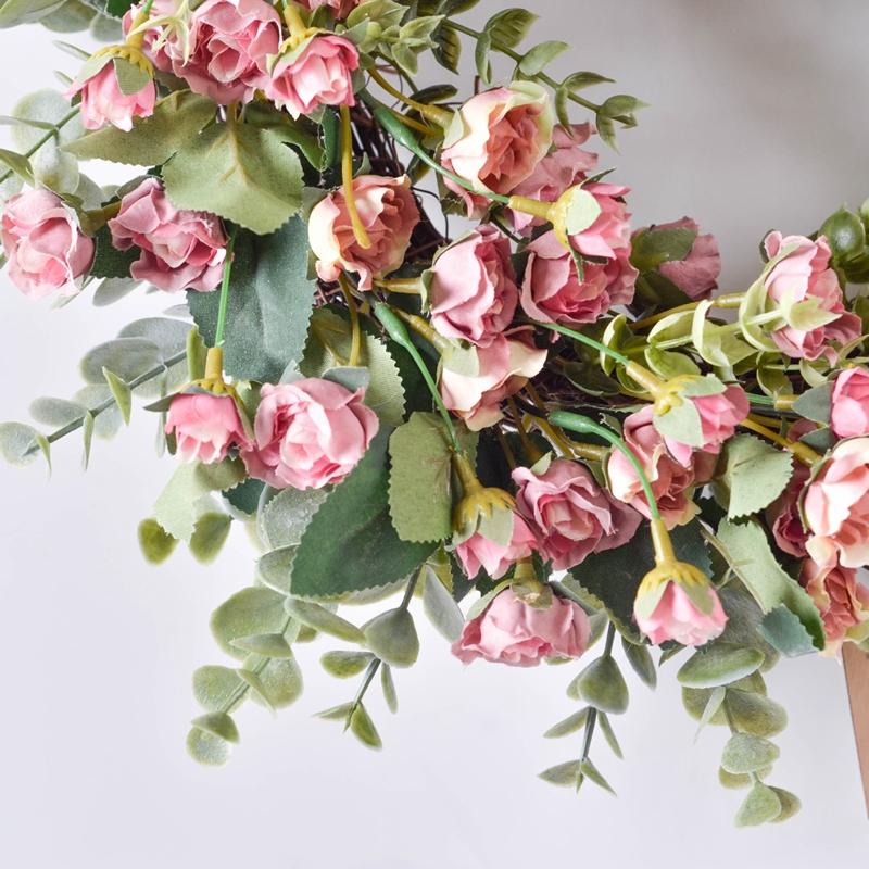 1pcs Fake Rose Flower Wreath Artificial Rose Wreaths Wedding New Year Party Home Decor Photography Props Fake Silk Wreath, Pink
1pcs Fake Rose Flower Wreath Artificial Rose Wreaths Wedding New Year Party Home Decor Photography Props Fake Silk Wreath, Pink