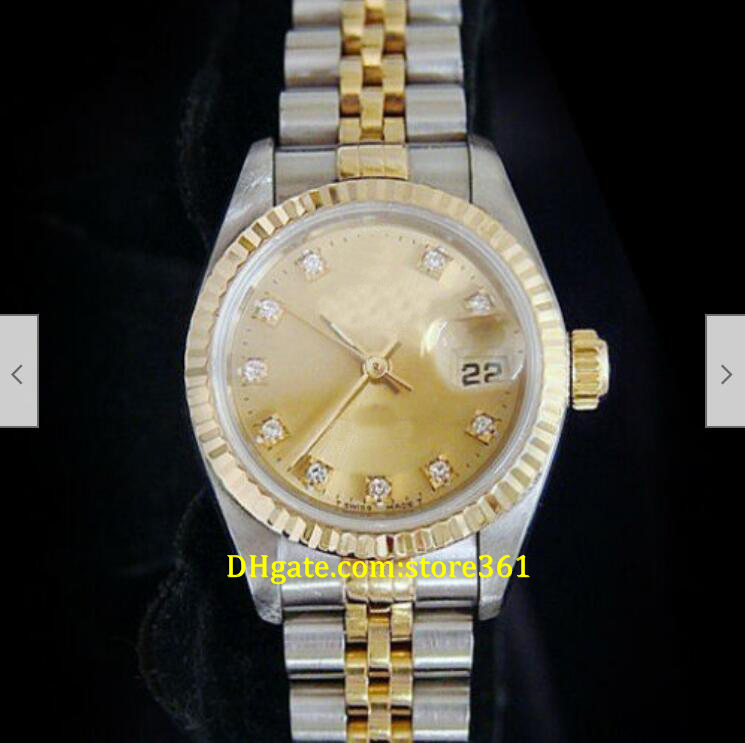 20 style Casual Dress Mechanical Automatic 26mm Ladies 18K Yellow Gold Steel Watch FACTORY Diamond Dial 69173, 16
20 style Casual Dress Mechanical Automatic 26mm Ladies 18K Yellow Gold Steel Watch FACTORY Diamond Dial 69173, 16
