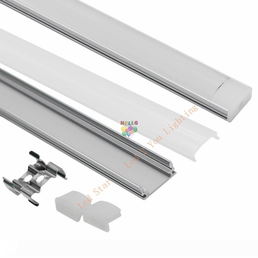 1m 1.5m 2m led aluminium profile for led bar light led strip light aluminum channel waterproof aluminum housing U shape