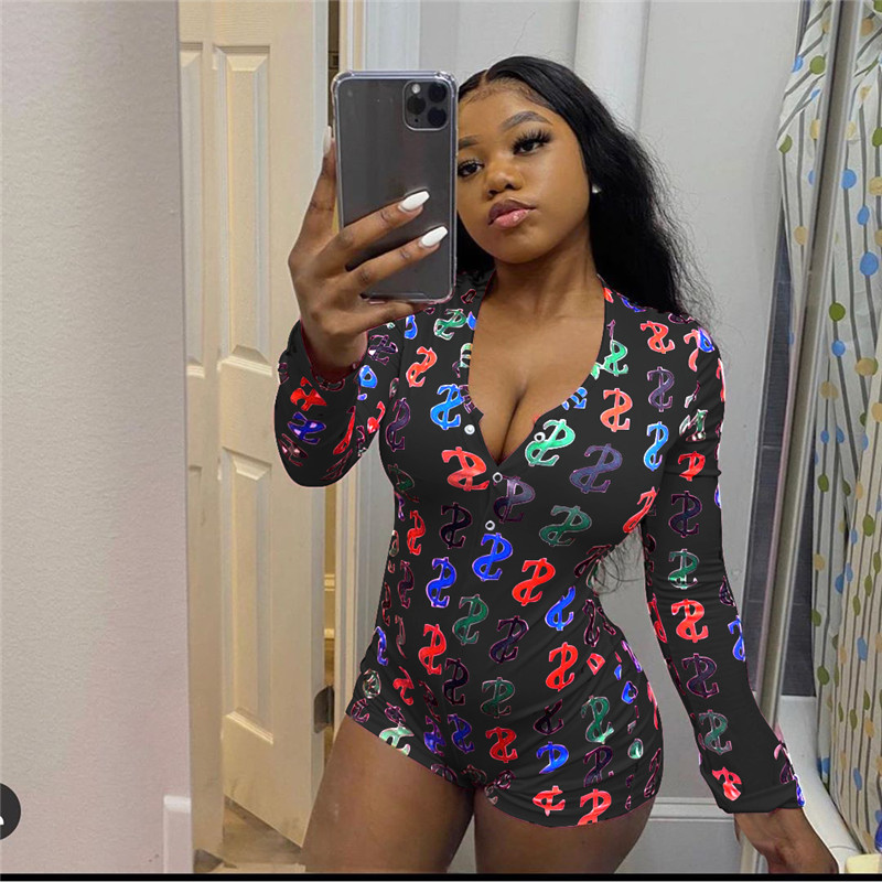 2020 Hot Sale Women Sexy Stretchy Pajamas Long Sleeve V-Neck Pineapple Star Heart Printed Bodycon Summer Lady Jumpsuit Romper
2020 Hot Sale Women Sexy Stretchy Pajamas Long Sleeve V-Neck Pineapple Star Heart Printed Bodycon Summer Lady Jumpsuit Romper