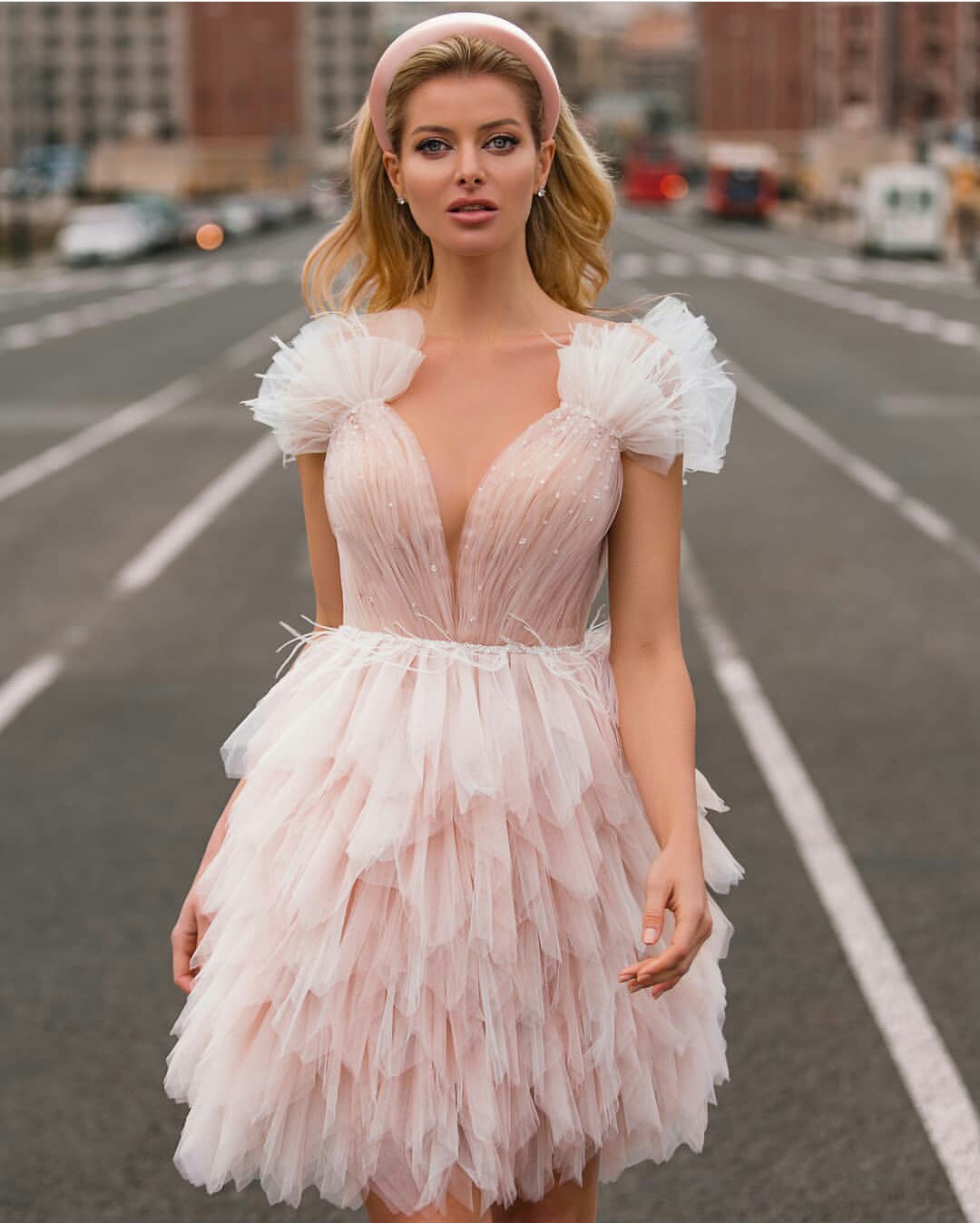 Short Prom Dresses Custom Made Sequins Tulle Tiered Evening Dress Home Coming Dress Formal Party Robe De Soiree