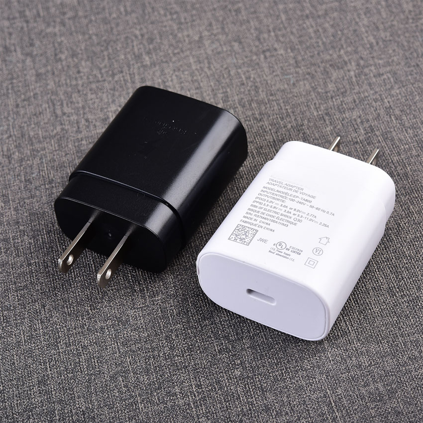 OEM Quality Type-C Note 10 USB C Super Fast Charging EU US Plug Quick Charger PD 25W Power wall Chargers for Samsung Note10 S10 S20 EP-TA800
OEM Quality Type-C Note 10 USB C Super Fast Charging EU US Plug Quick Charger PD 25W Power wall Chargers for Samsung Note10 S10 S20 EP-TA800